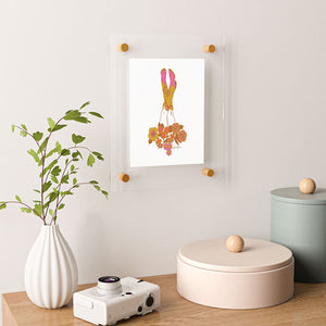 Love Stoned Cowboy Boots Floating Acrylic Print (DS) DD