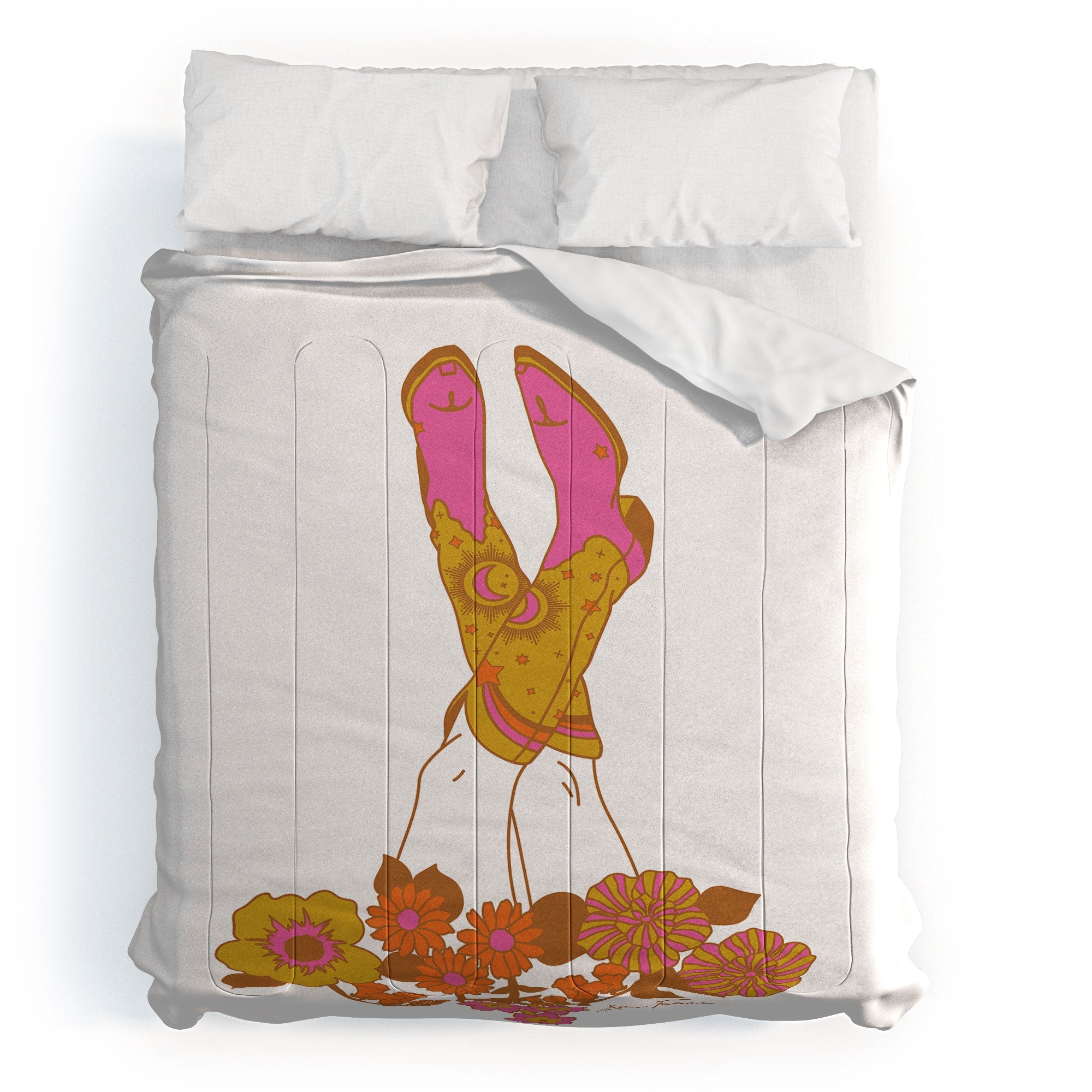 Love Stoned Cowboy Boots Comforter &/or Bed in a Bag Set (DS) DD