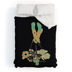 Love Stoned Cowboy Boots Emerald Duvet Cover &/or Bed in a Bag Set (DS) DD