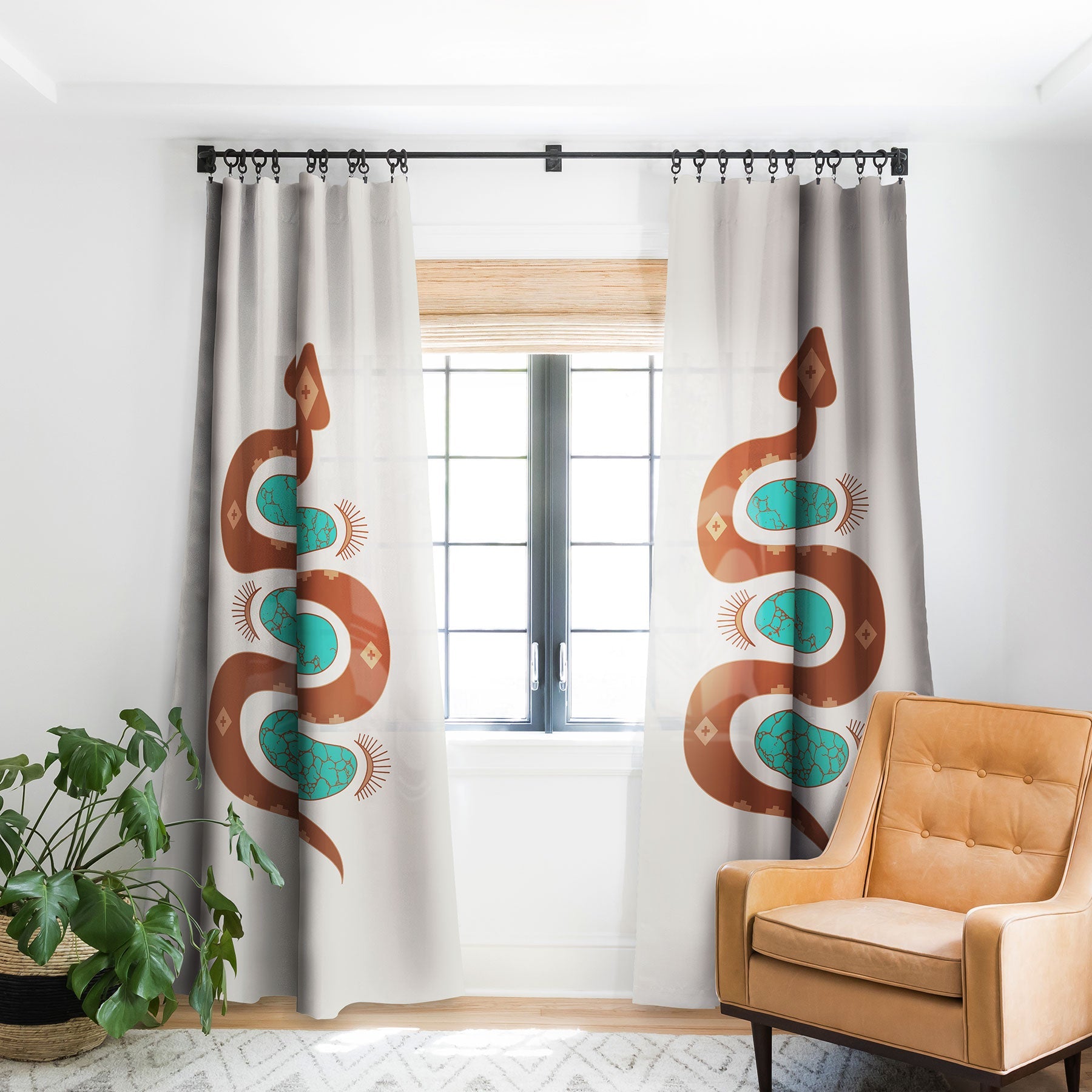 Southwestern Slither Blackout Window Curtains (DS) DD