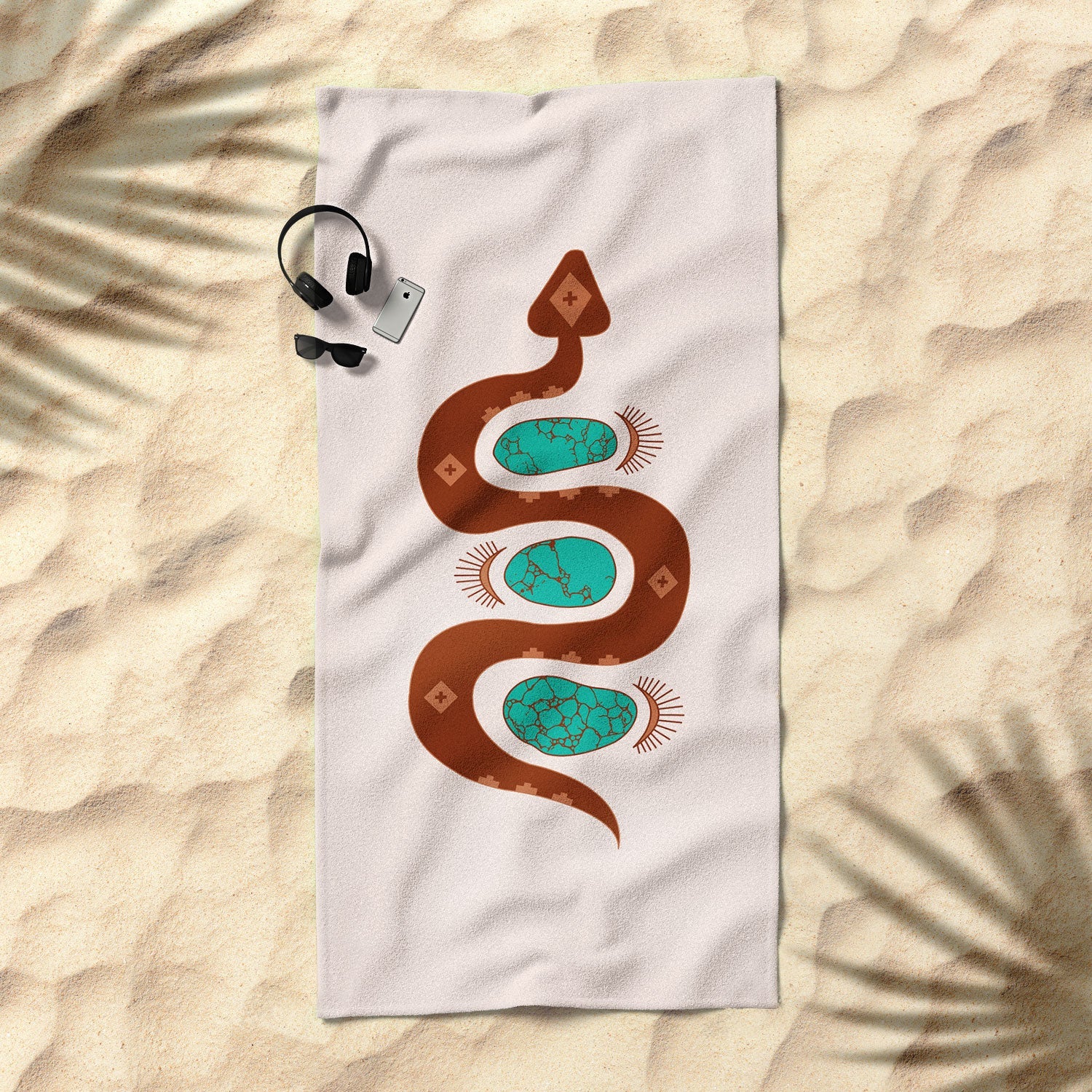 Southwestern Slither Jumbo Beach Towel (DS)