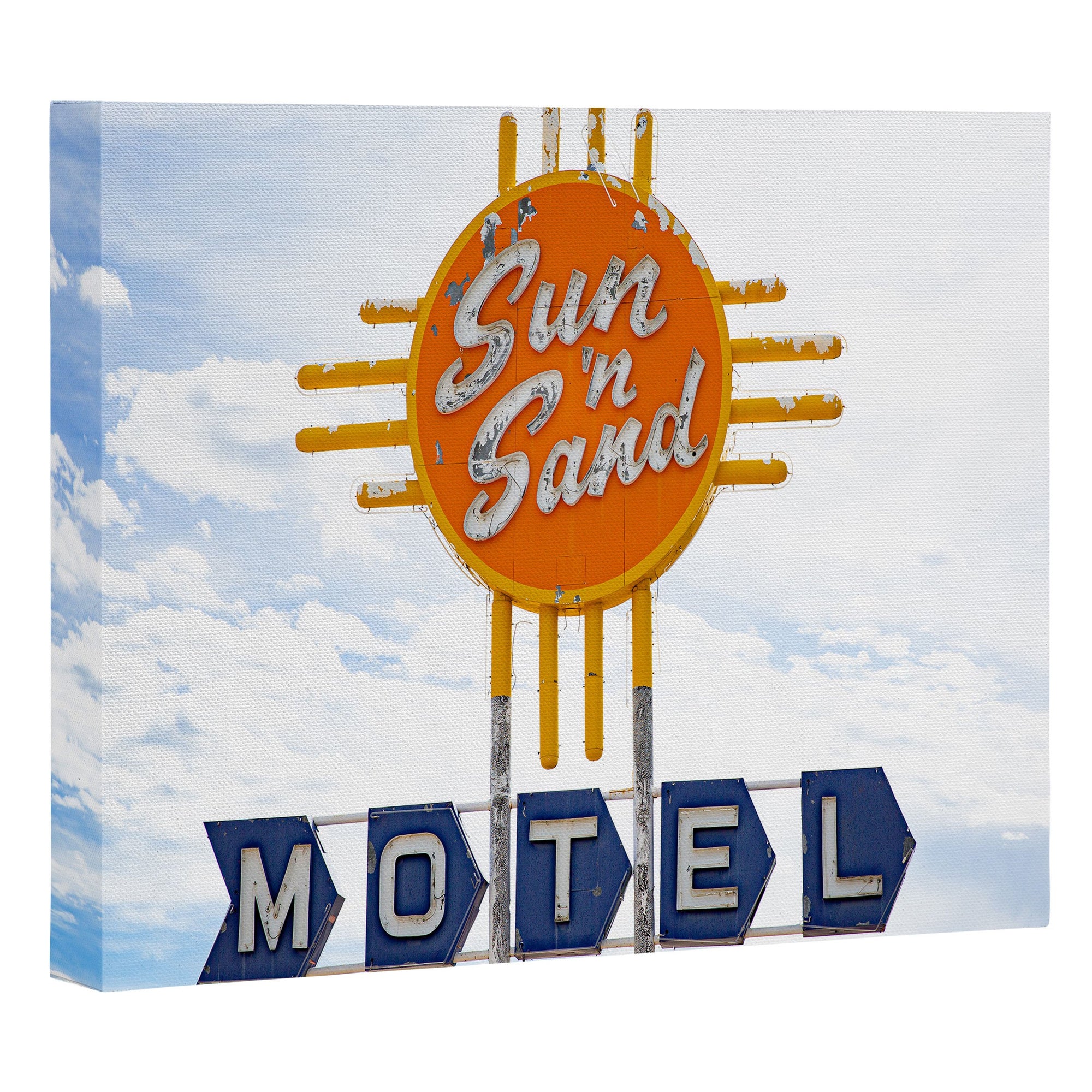 "Ole Route 66 Sun N Sand Motel" Art Canvas (DS)