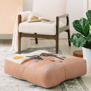 "Ole After The Rain" Floor Pouf Pillow Square (DS)