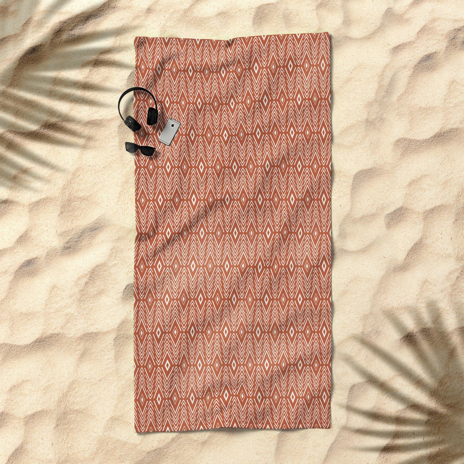 "Ole Boho Diamonds" Jumbo Beach Towel (DS)