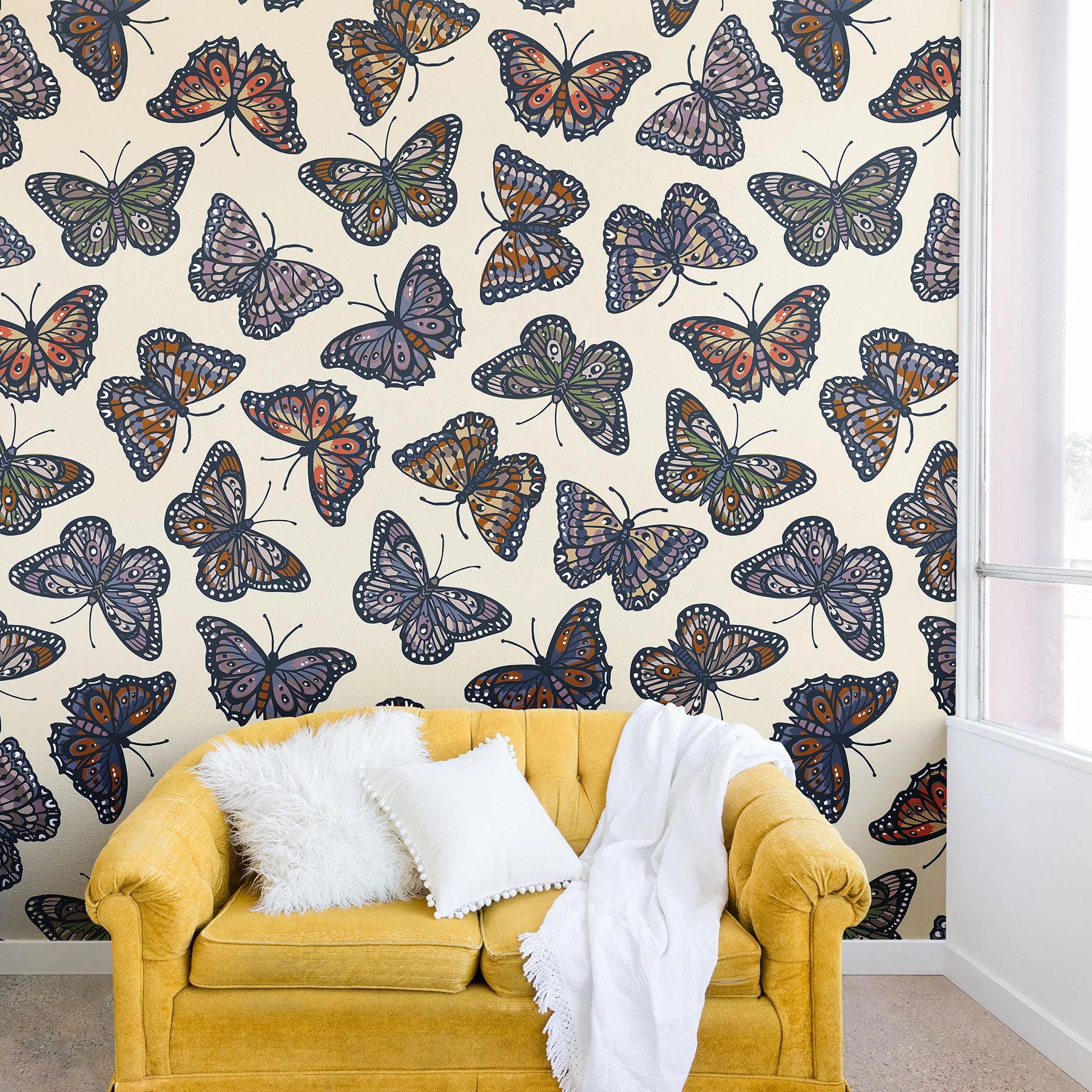 Countryside Butterflies Wall Mural (DS)