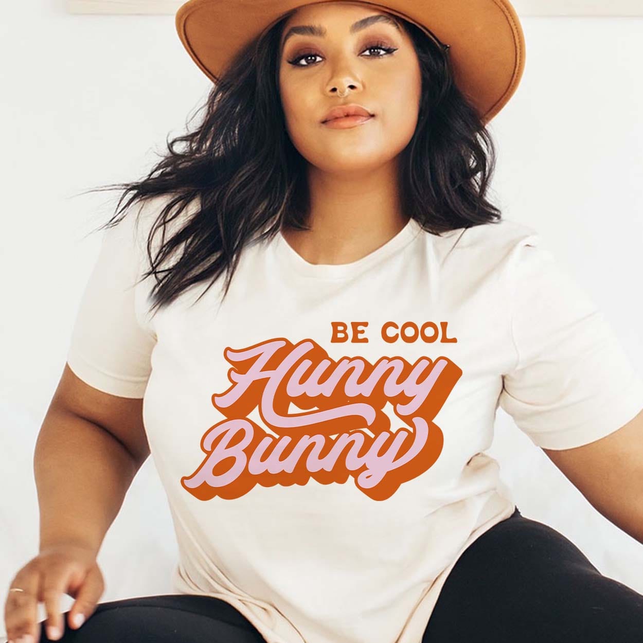 Be Cool Hunny Bunny Graphic Tee (made 2 order) LC