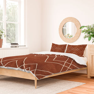 Nudo Rust Duvet Cover &/or Bed in a Bag Set (DS) DD