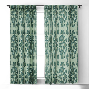 Rous Green Blackout Window Curtains (DS) DD