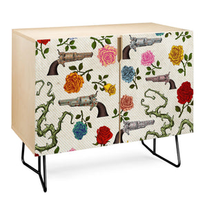 "Ole Sweet Guns & Roses" Credenza (DS)