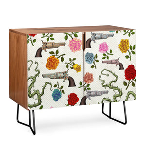 "Ole Sweet Guns & Roses" Credenza (DS)