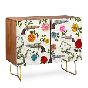 "Ole Sweet Guns & Roses" Credenza (DS)