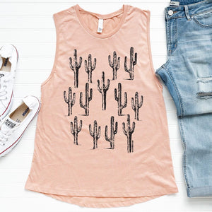Cacti Patch Collection Graphic Festival TANK Top (made 2 order) LC