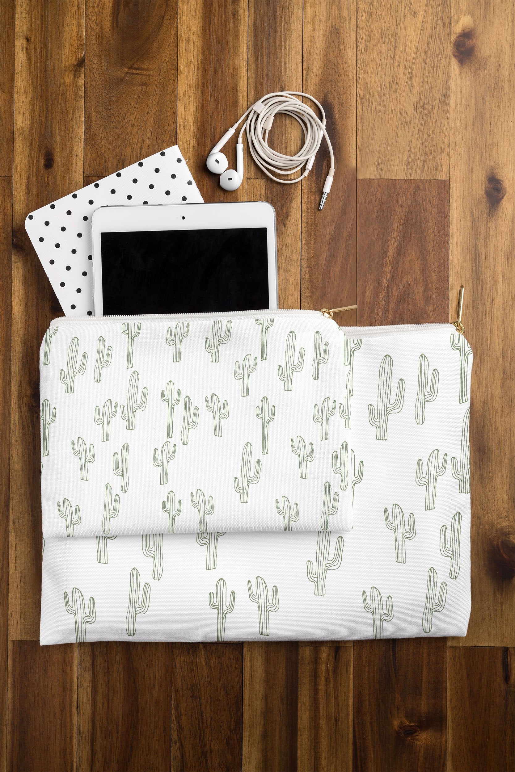 "Ole Cactus Only" Zipper Travel Pouch (DS)