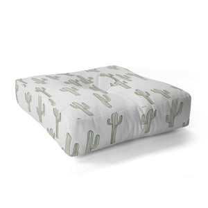 "Ole Cactus Only" Floor Pouf Pillow Square (DS)