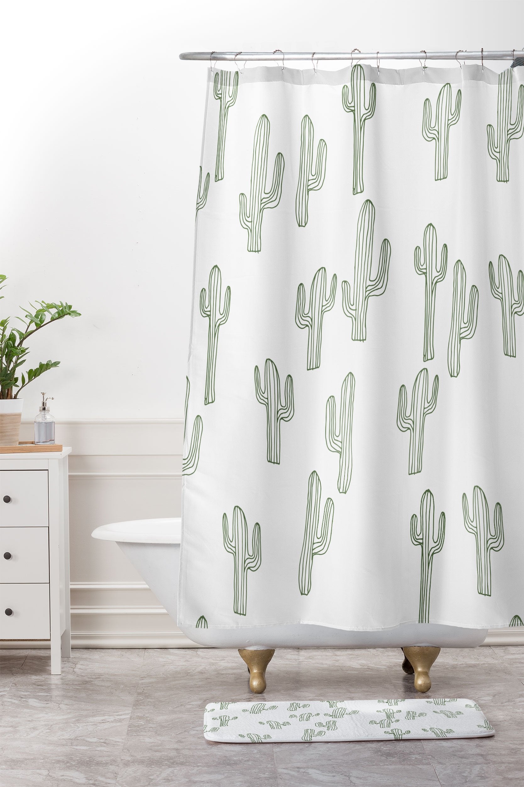 "Ole Cactus Only" Foam Bathroom Mat (DS)