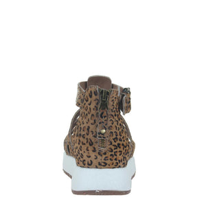 "Ole Carbon In Cheetah" Hair On Hide Platform Sandals
