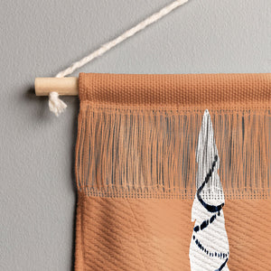 "Ole Cozy Tree" Woven Fringe Wall Hanging (DS)