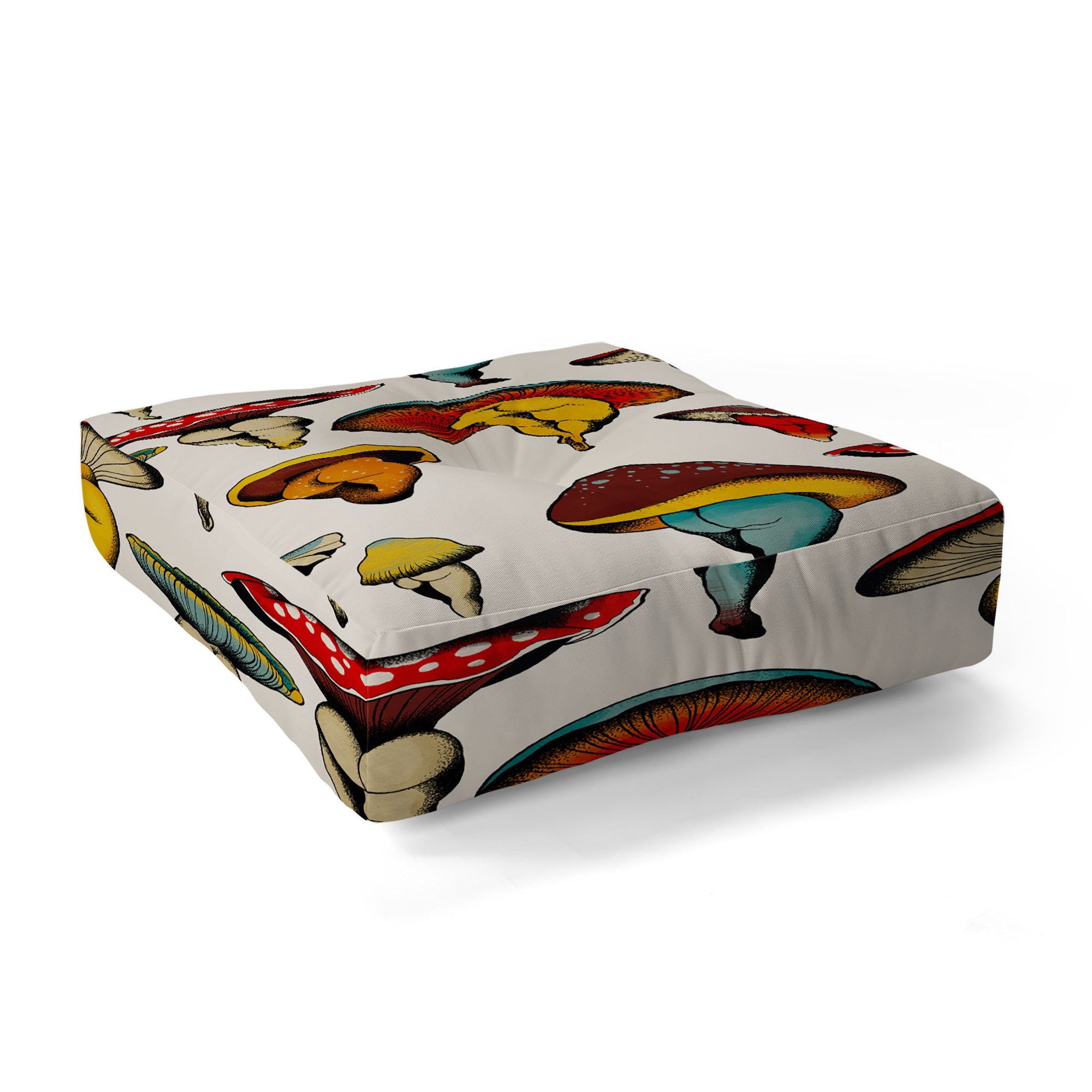 "Ole Sexy Shrooms" Floor Pouf Pillow Square (DS)