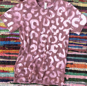 Splashed Leopard Jumbo Leopard Print Graphic Tee (made 2 order) LC