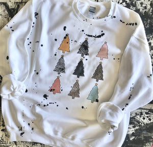 Christmas Trees Graphic Sweatshirt (made 2 order) LC