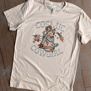 Cosmic Cowgirl Graphic Tee (made 2 order) LC