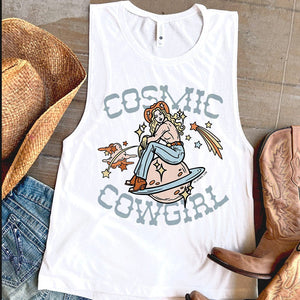Cosmic Cowgirl Graphic Festival TANK Top (made 2 order) LC