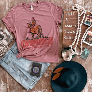 Cowgirls Just Want To Have Fun Graphic Tee (made 2 order) LC