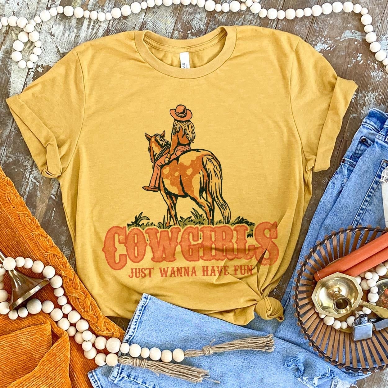 Cowgirls Just Want To Have Fun Graphic Tee (made 2 order) LC