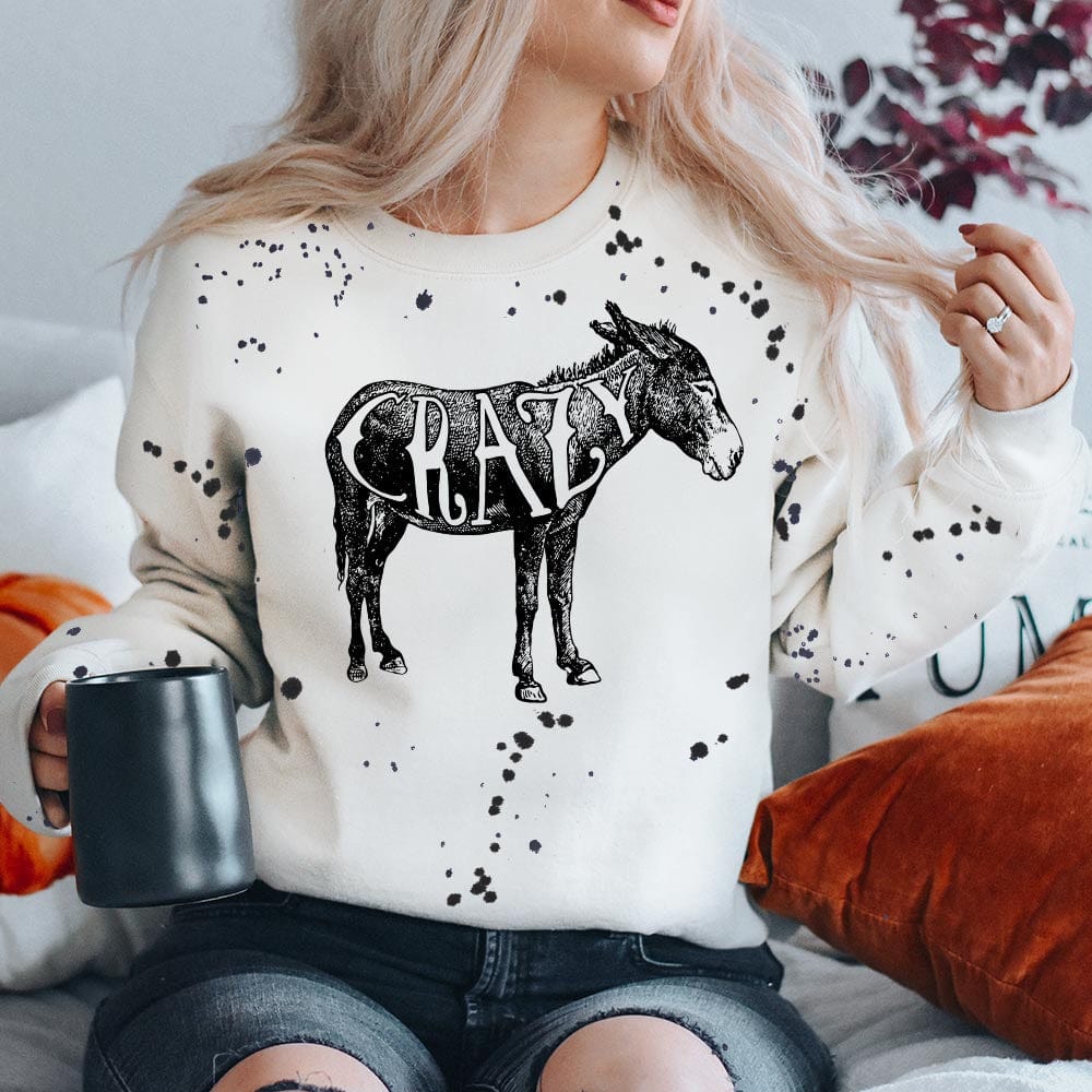 Splatter paint sweater hot sale