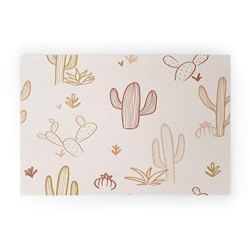 "Ole Cactus Scribble" Welcome Mat (DS)