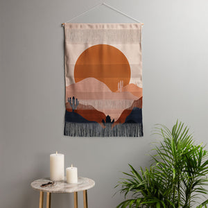 "Ole Boring Summer" Woven Fringe Wall Hanging (DS)