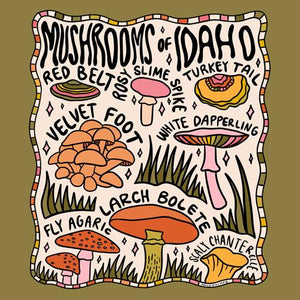 "Ole Mushrooms Of Idaho" Shower Curtain (DS)