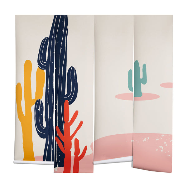 "Ole Retro Desert Plant" Wall Mural (DS) Lil Bee's Bohemian