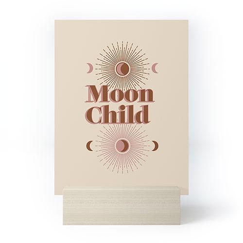 "Ole Moon Child" Mini Art Print (DS)