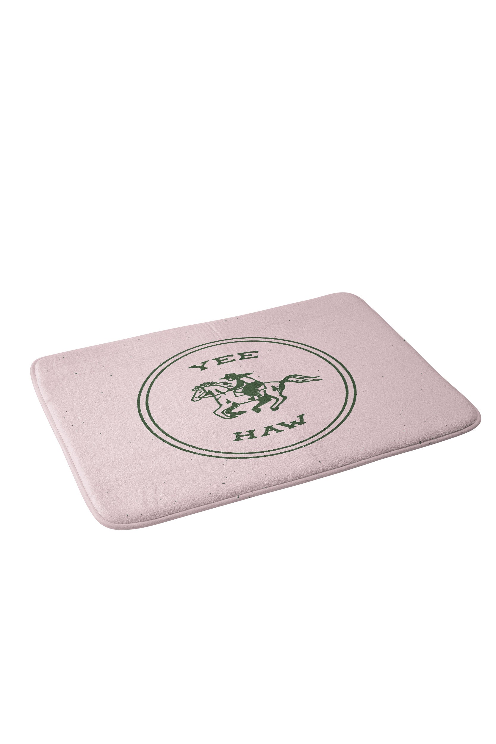 Yee Haw in Pink Foam Bathroom Mat (DS) DD