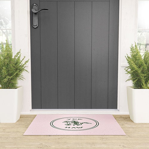Yee Haw in Pink Welcome Mat (DS) DD