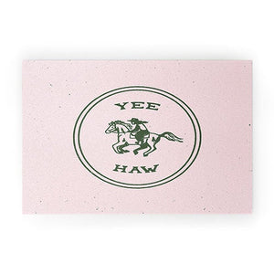 Yee Haw in Pink Welcome Mat (DS) DD