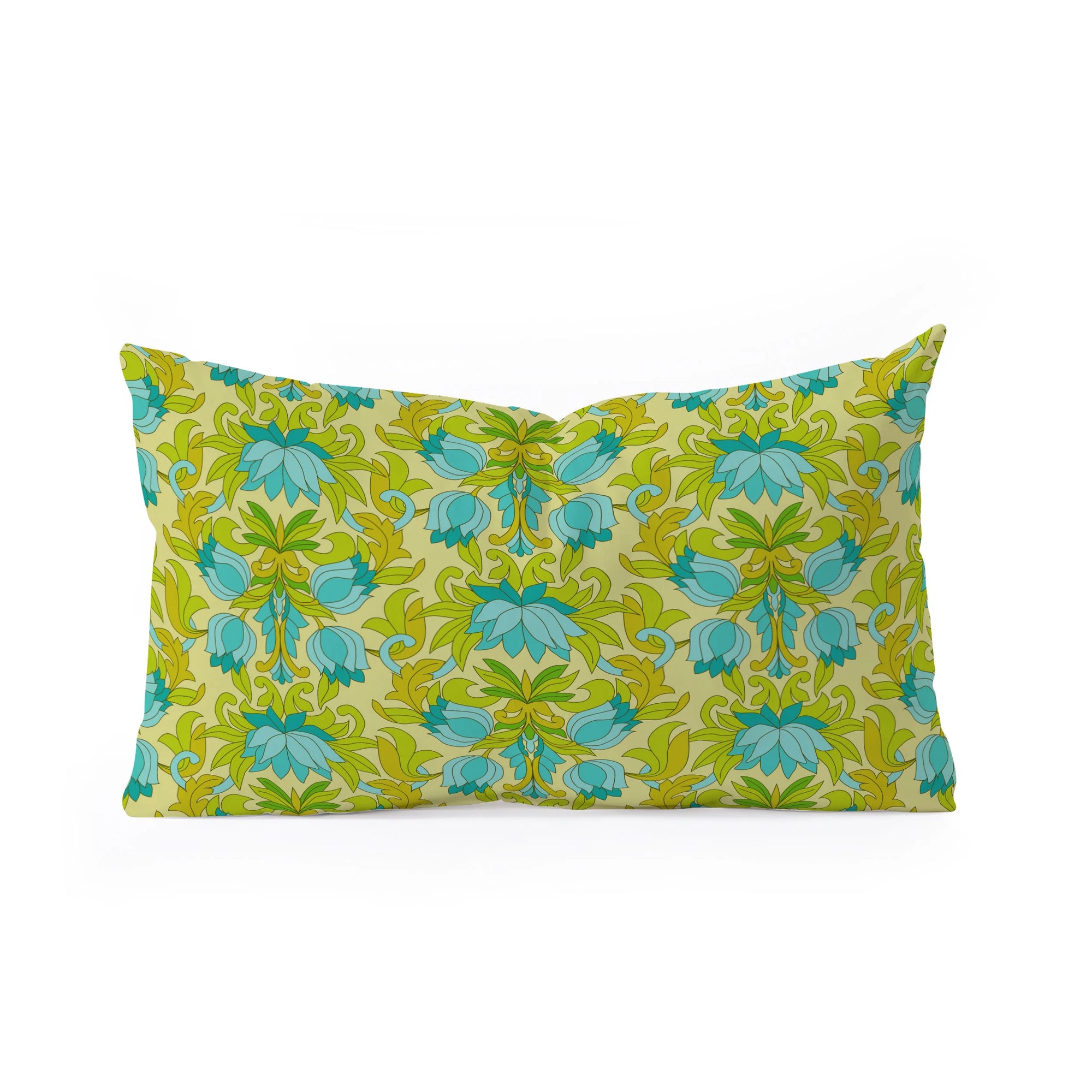 Leaves of Green Oblong Throw Pillow (DS) DD