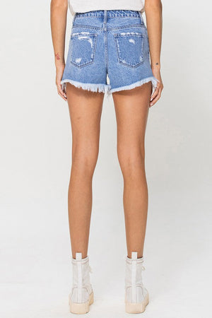 Jenny From The Block High Rise Color Block Shorts