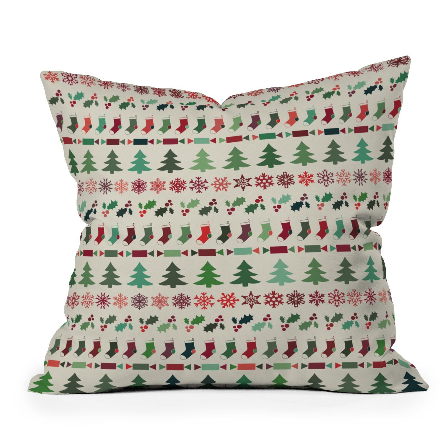 "Ole Old School Christmas" Indoor / Outdoor Throw Pillows (DS)