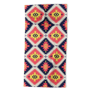 "Ole Coral Cornerstone" Aztec Print Jumbo Beach Towel (DS)