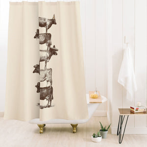 "Ole Cow Town" Shower Curtain (DS)