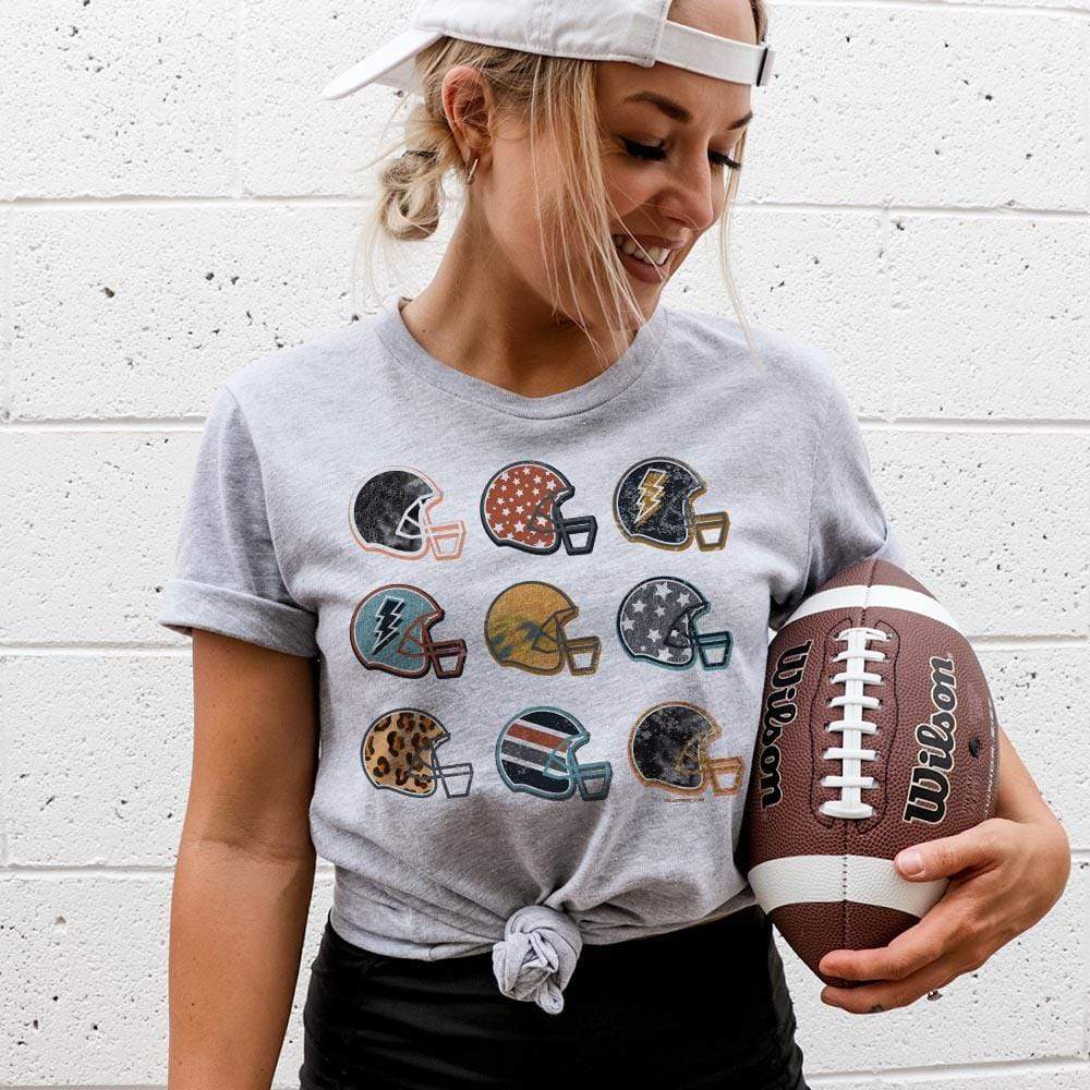 Game Day Football Helmet Collection Graphic Tee (made 2 order) LC