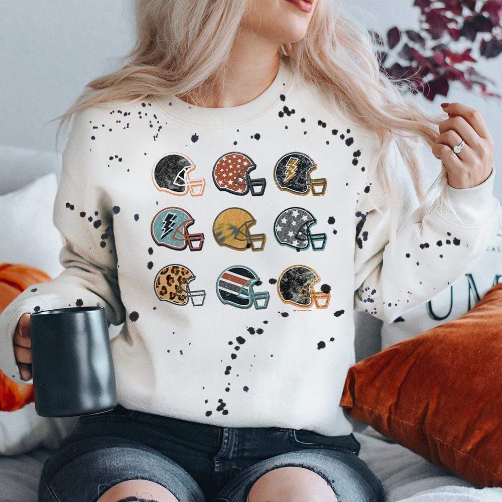Football Helmet Collection Graphic Sweatshirt (made 2 order) LC