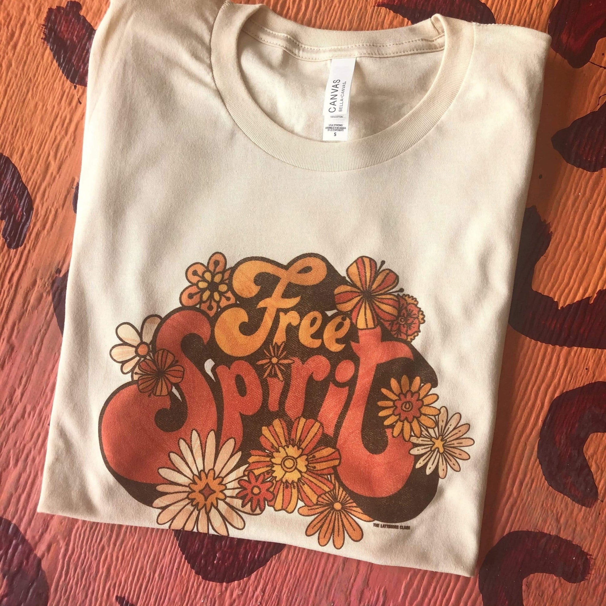 Free Spirit Retro Graphic Tee (made 2 order) LC