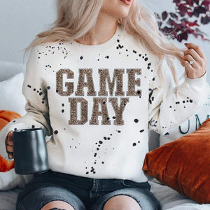 Game Day White Graphic Sweatshirt (made 2 order) LC