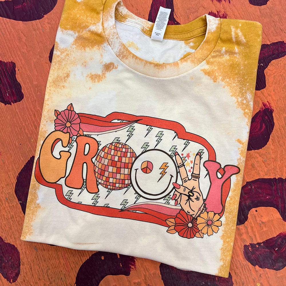Groovy Groovy Graphic Tee (made 2 order) LC