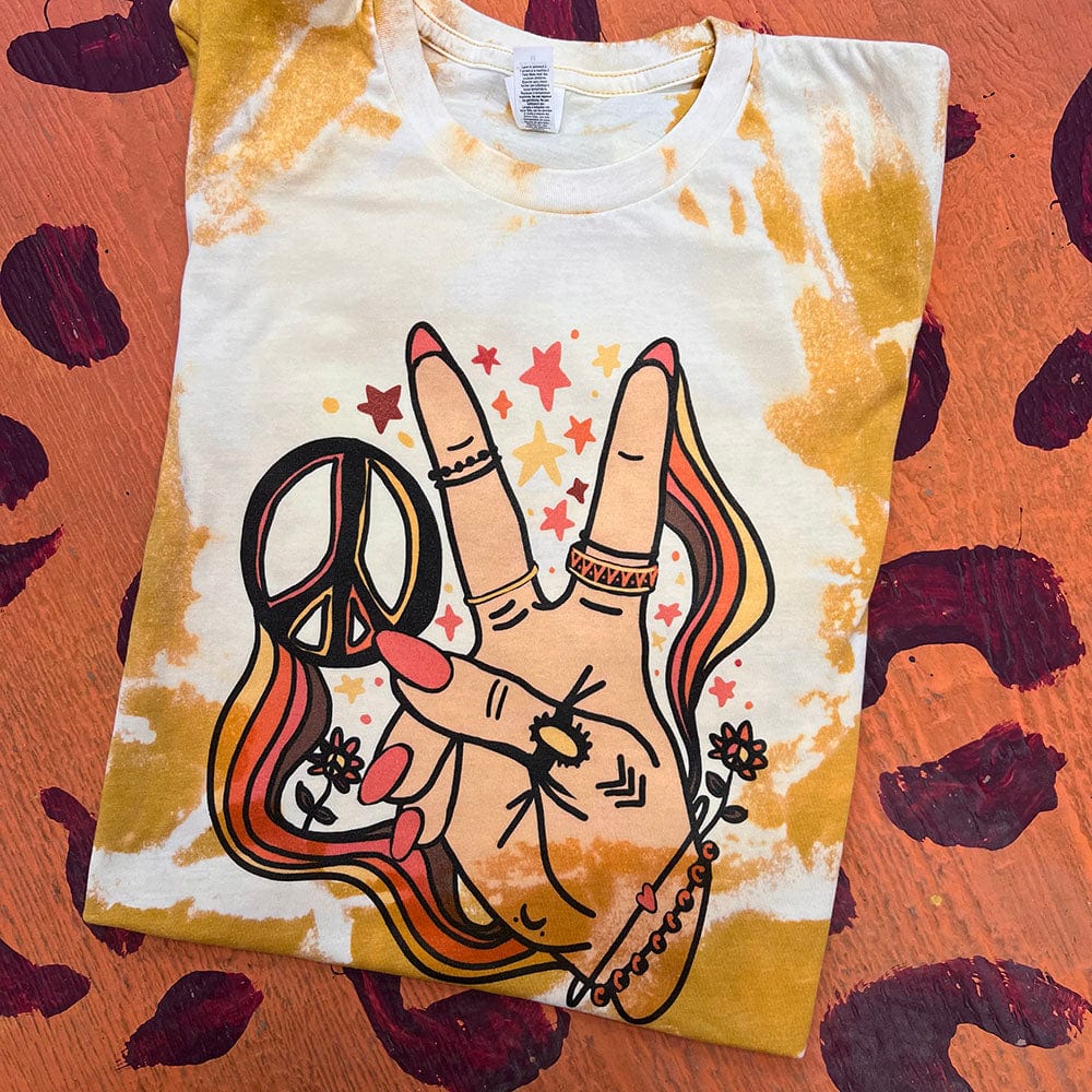 Groovy Peace Graphic Tee (made 2 order) LC