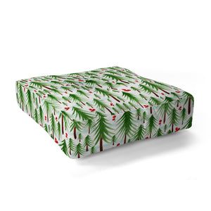 "Ole Christmas Tree Farm" Floor Pouf Pillow Square (DS)