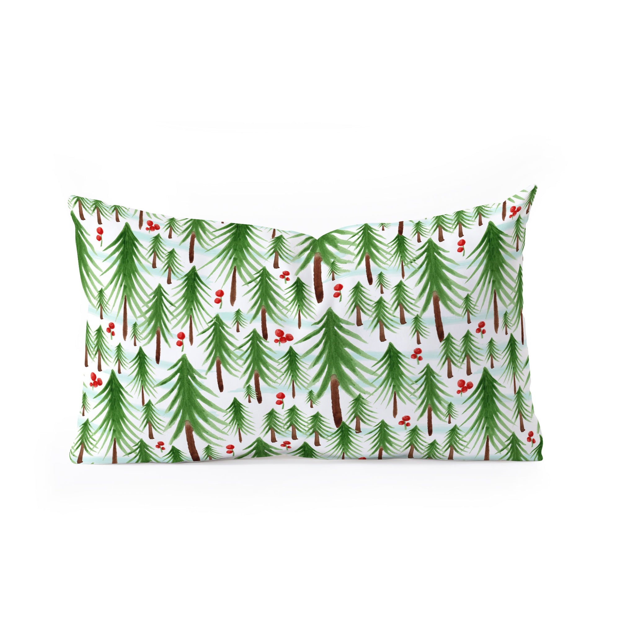 "Ole Christmas Tree Farm" Oblong Throw Pillow (DS)